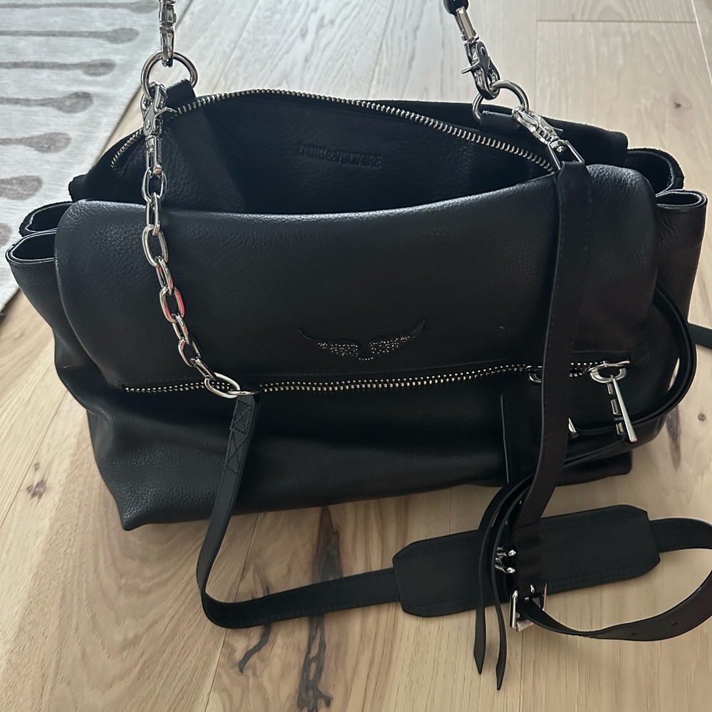 Zadig & Voltaire Black leather/suede Crossbody Bag
